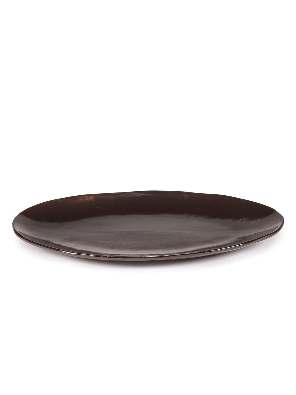 La Mère - Lot De 2 Assiettes Ovales - Grès - Ébène