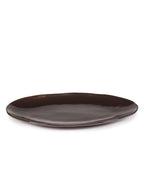 La Mère - Lot De 2 Assiettes Ovales - Grès - Ébène