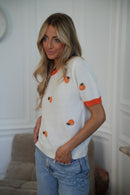 Maé Blanc - Pull Oranges