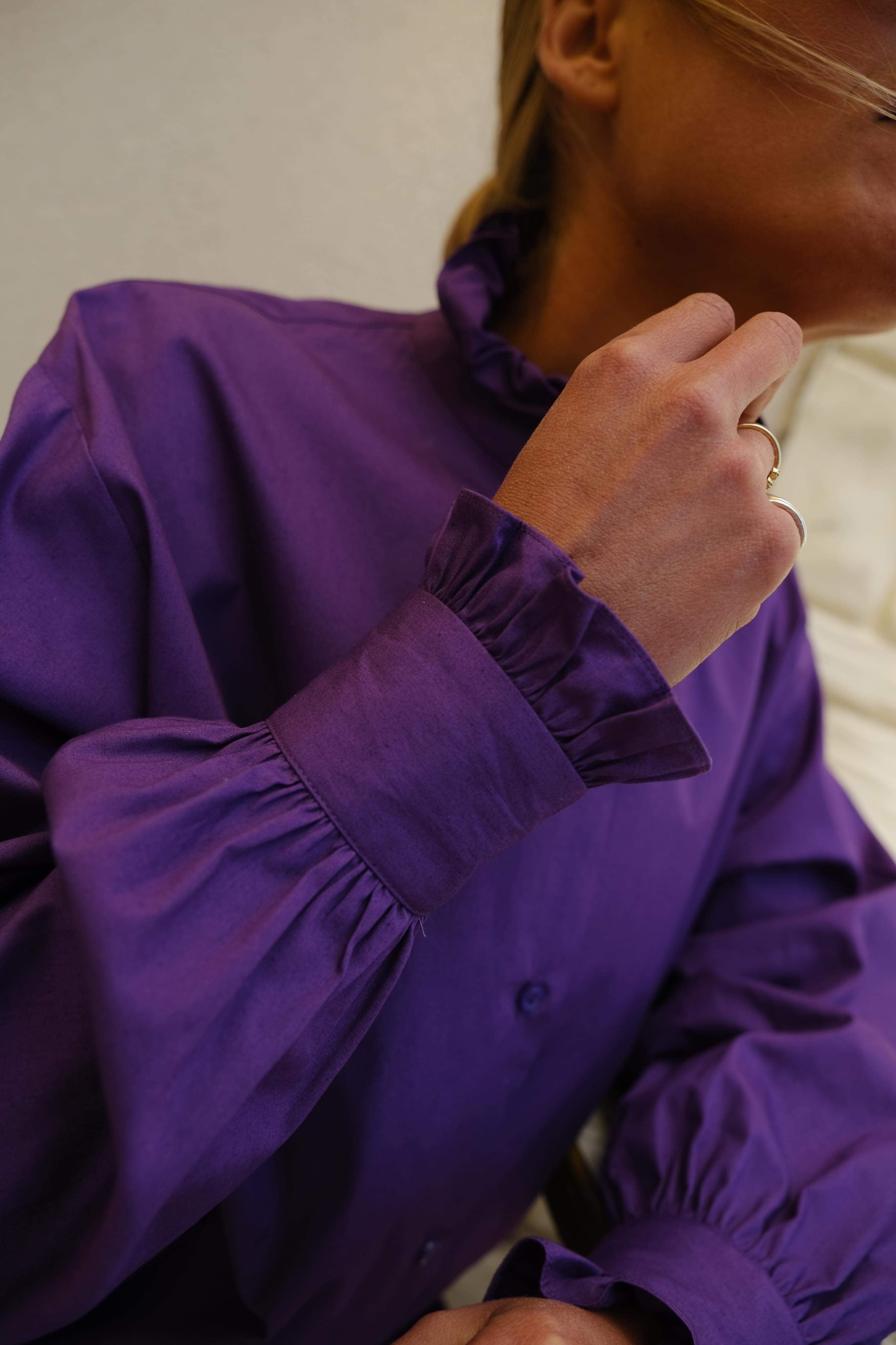 Garance Purple Blouse
