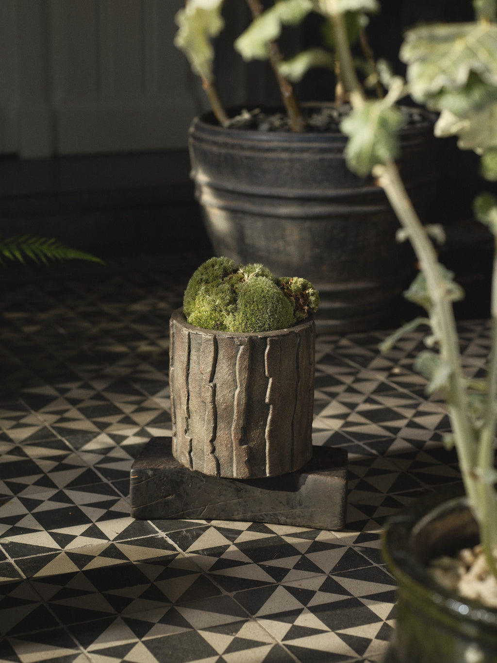 Pottery Rift - Jardinière 03 - M - Grès - Noir Vert
