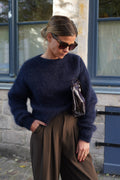 Maurice Mohair Navy Sweater
