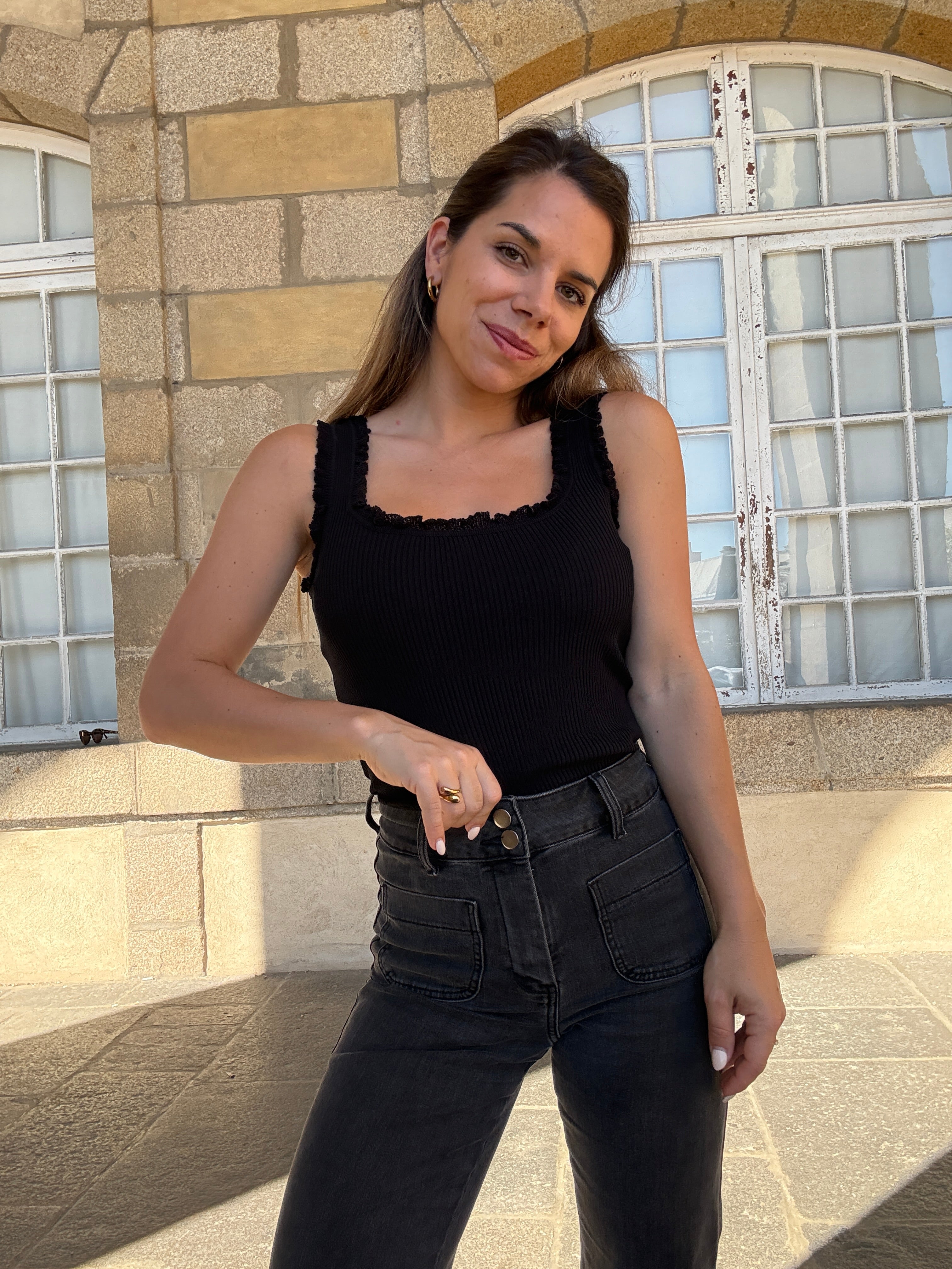 Top Nora Negro