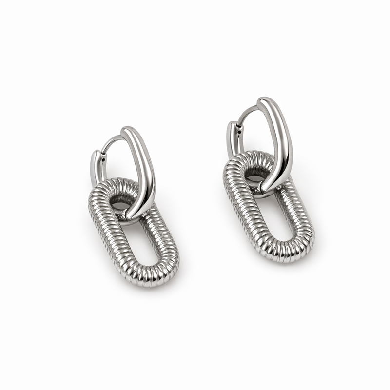 Boucles D'Oreilles Ovila - Doré, Argent Ou Bicolore