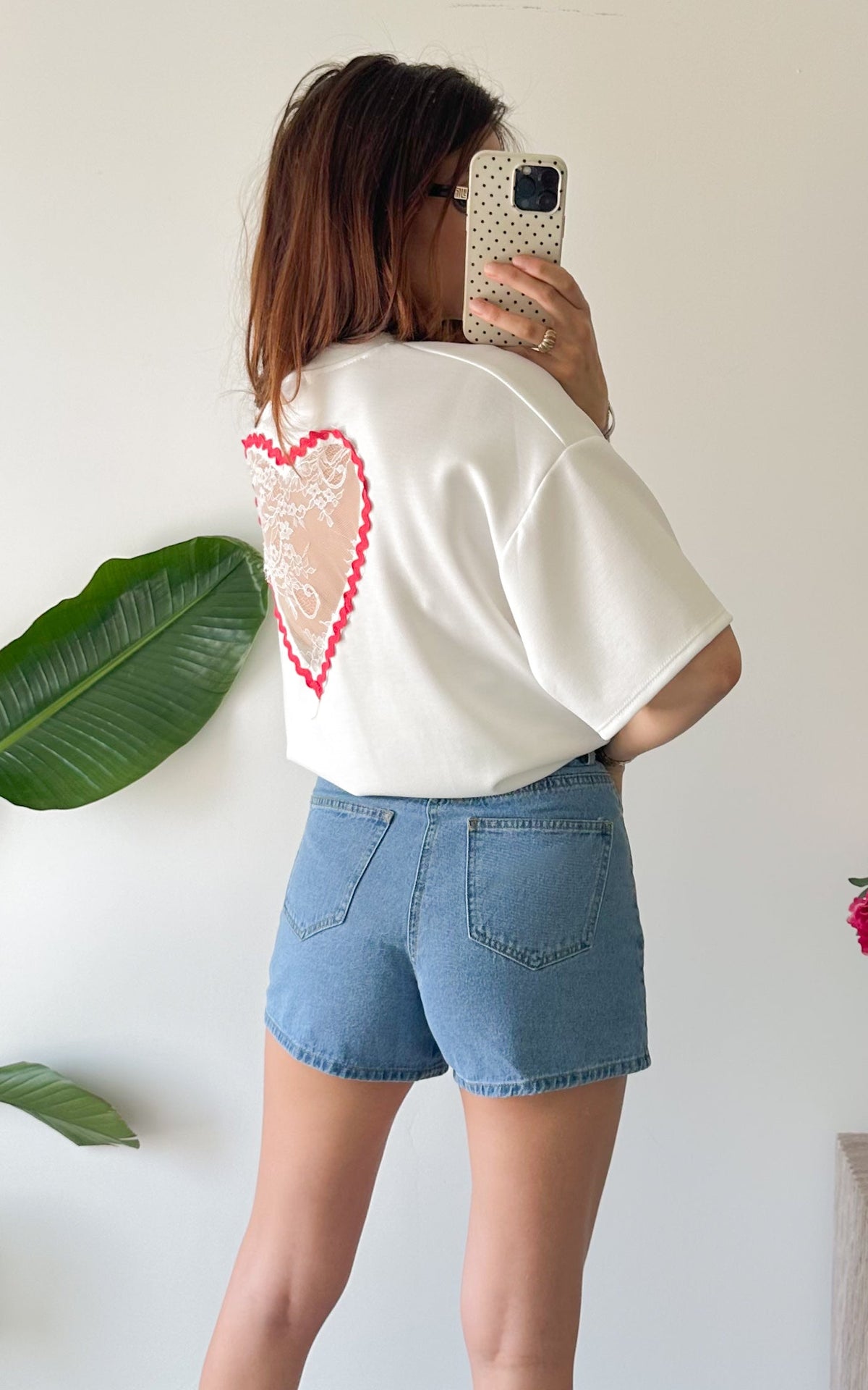 Perugia Heart T-Shirt - White and Red