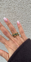 Anillo de alta costura de colores