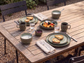 Reed - 6 Mugs - Earthenware - Reactive Forest Green