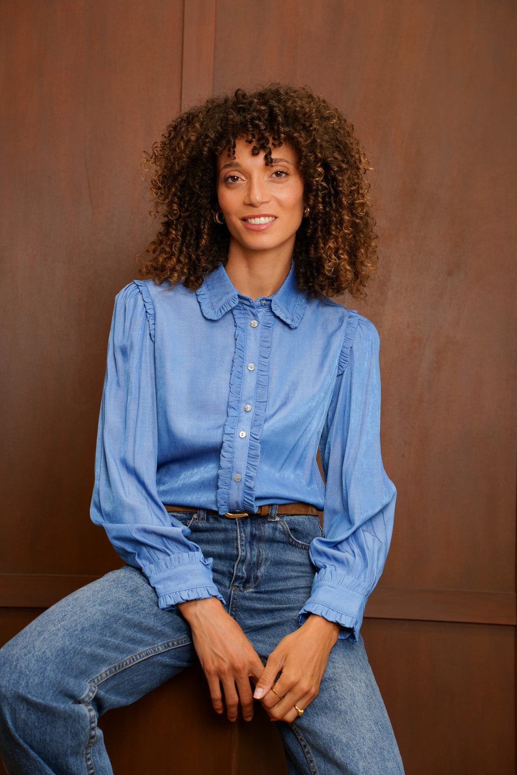 Blouse Fanny - Bleu Clair