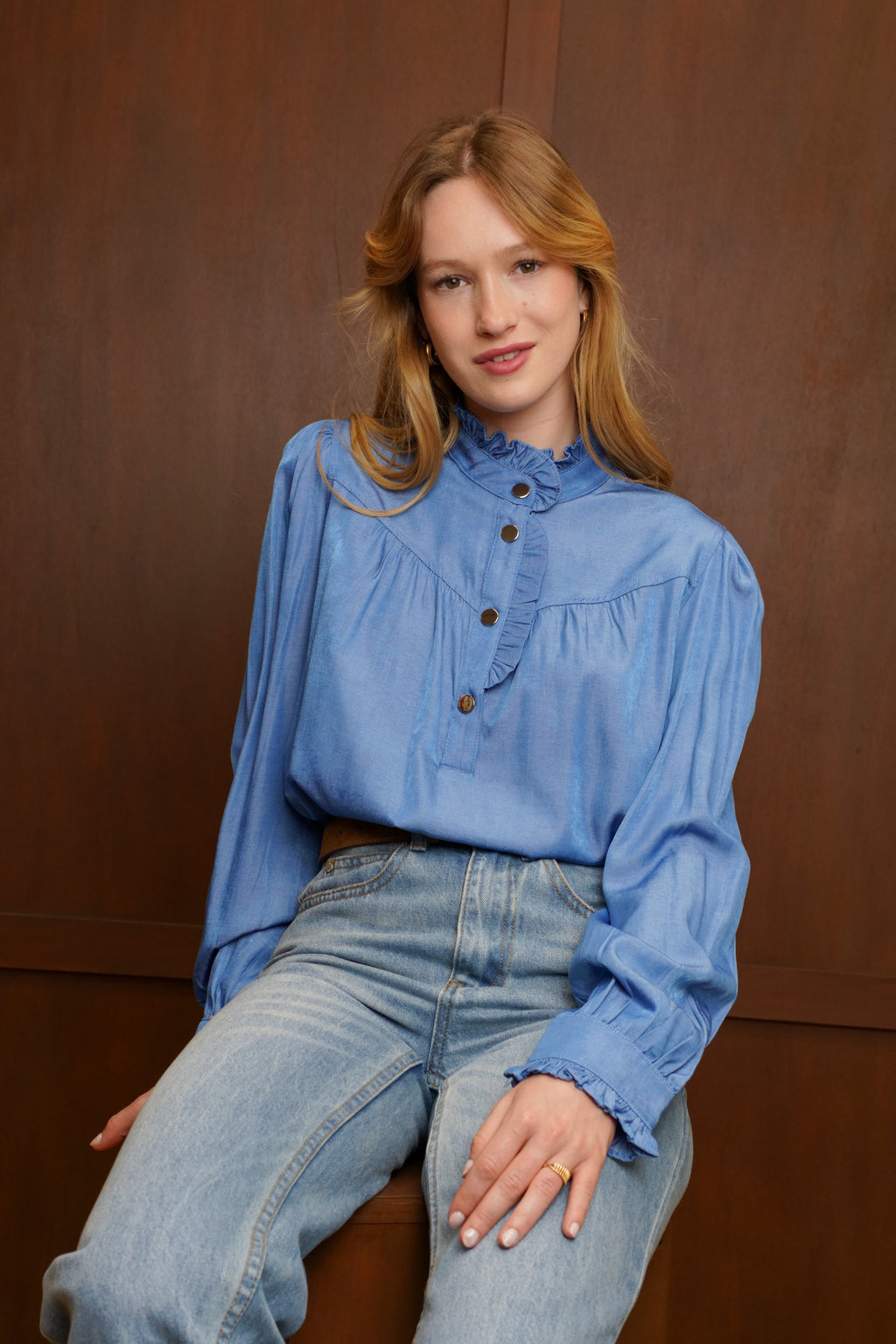 Blouse Sophie - Bleu Clair