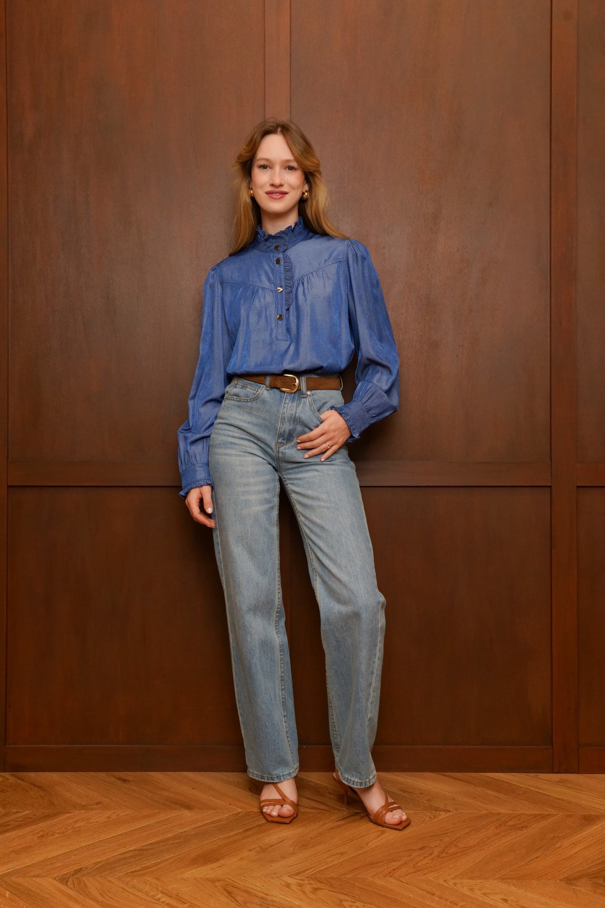 Blouse Sophie - Bleu Jean