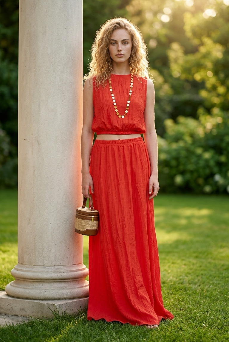 Sienna 2P Set - Coral