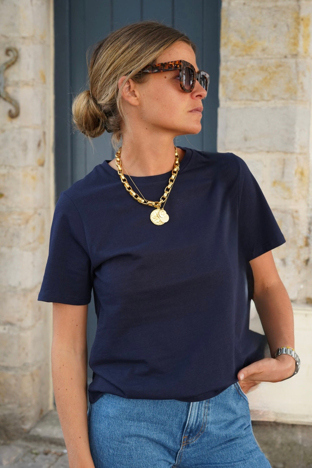 Marceau Navy T-Shirt