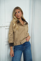 Chaqueta De Lona Adeline - Beige