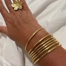 Set of 7 Gold Chicana Bracelet