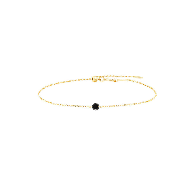 Bracelet Danaé Enfant Trois Diamants Noirs