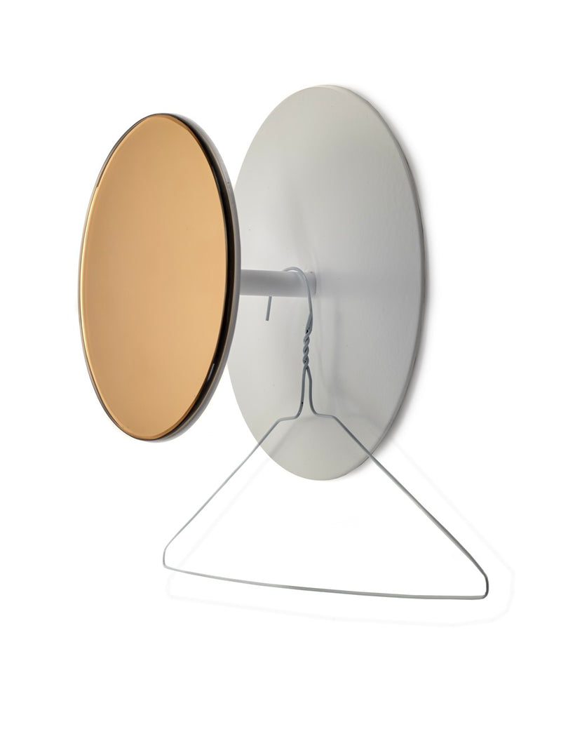 Porte Manteau Miroir - S - Daysign - Blanc