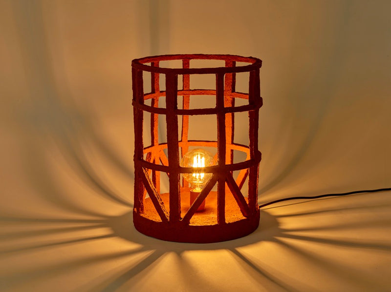 Standing Lampe Paper - Rouge