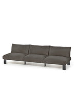 Bea Mombaers - Banc 3 Places + Coussin D'intérieur - Aluminium Et Tissu D'ameublement - Anthracite