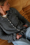 Gilet Paco Col Froufrou Anthracite