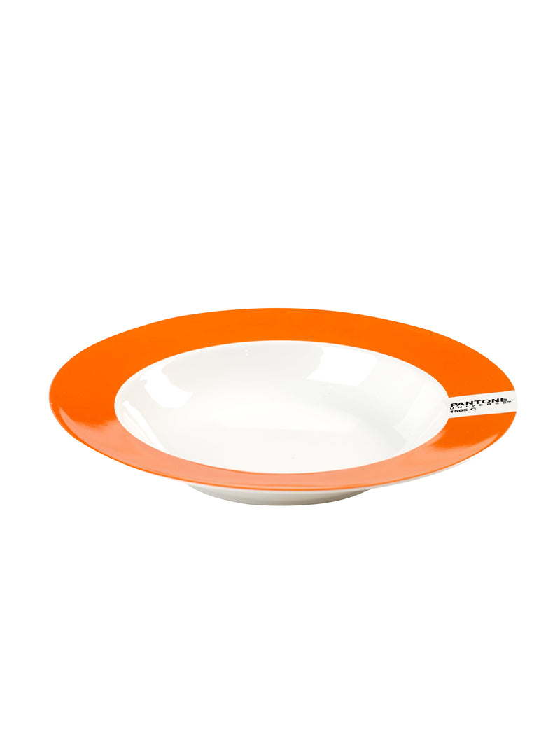 Juego de 6 platos hondos - Naranja - Pantone de Luca Trazzi
