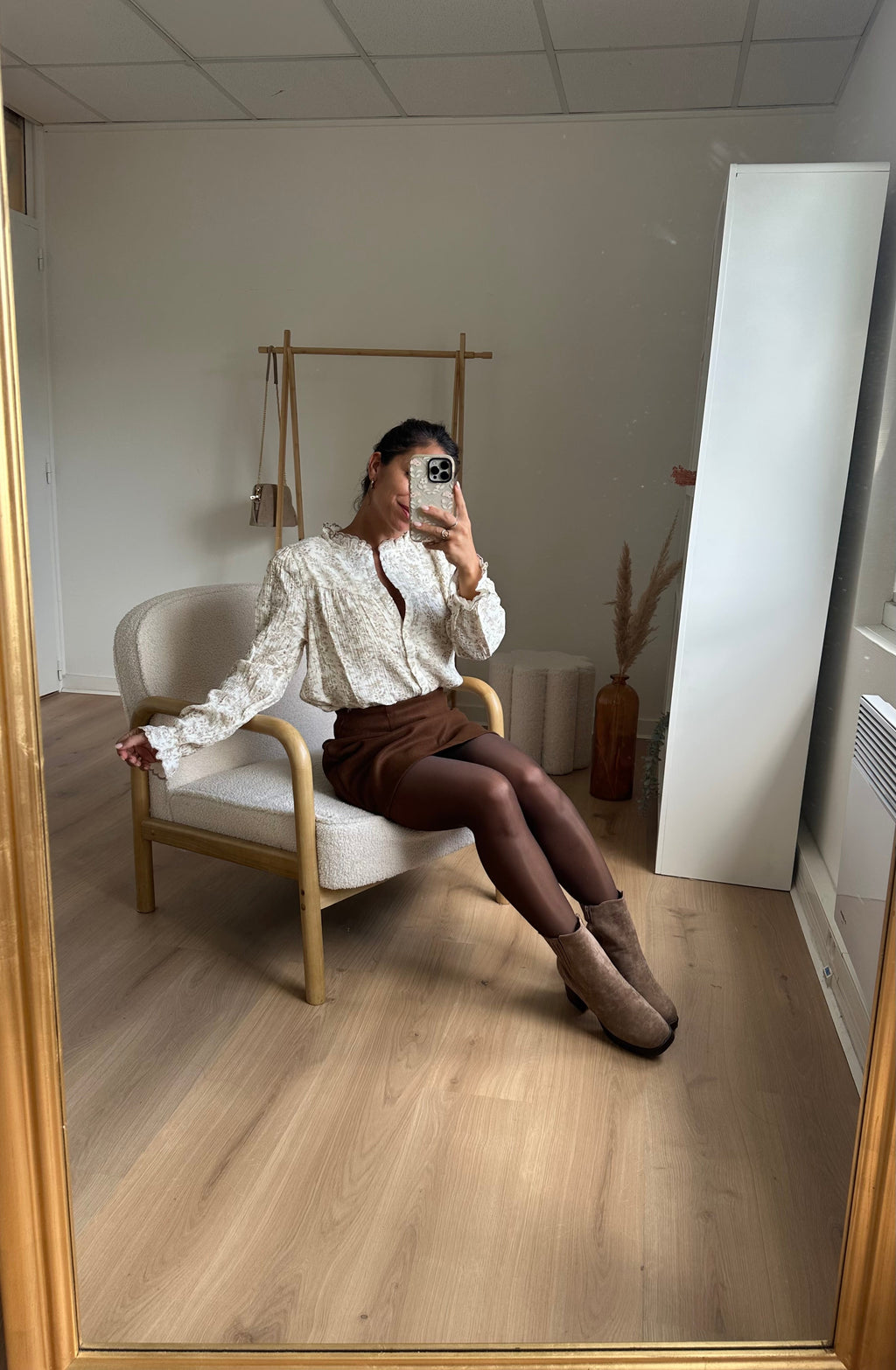 Aurore Taupe Ankle Boots