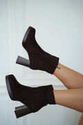 Bottines À Talons - Léonie Chocolat