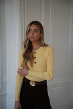 Pull Fin Marissa - Jaune