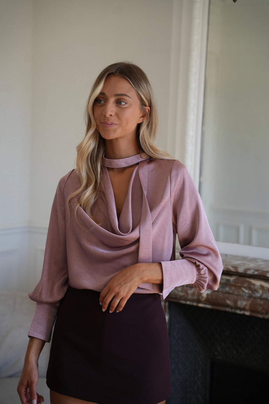 Blouse Fluide Sandra - Rose