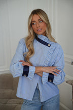 Blouse Rayée Sylia - Bleue