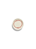 Juego de 4 platos Xs - Rayas blancas - Red Feast - De Ottolenghi