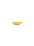 Feast - Lot De 4 Assiettes - XS - Grès - Jaune Dots Noir