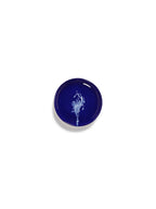 Feast - Set di 4 piatti - XS - Grès - Blu scuro e bianco