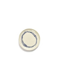 Lot De 2 Assiettes S - Blanche Stripes - Bleu Feast - By Ottolenghi