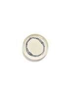 Lot De 2 Assiettes S - Blanche Stripes - Bleu Feast - By Ottolenghi