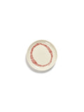 Set of 2 Small Plates - White Stripes - Red Feast - By Ottolenghi