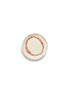 Set of 2 Small Plates - White Stripes - Red Feast - By Ottolenghi