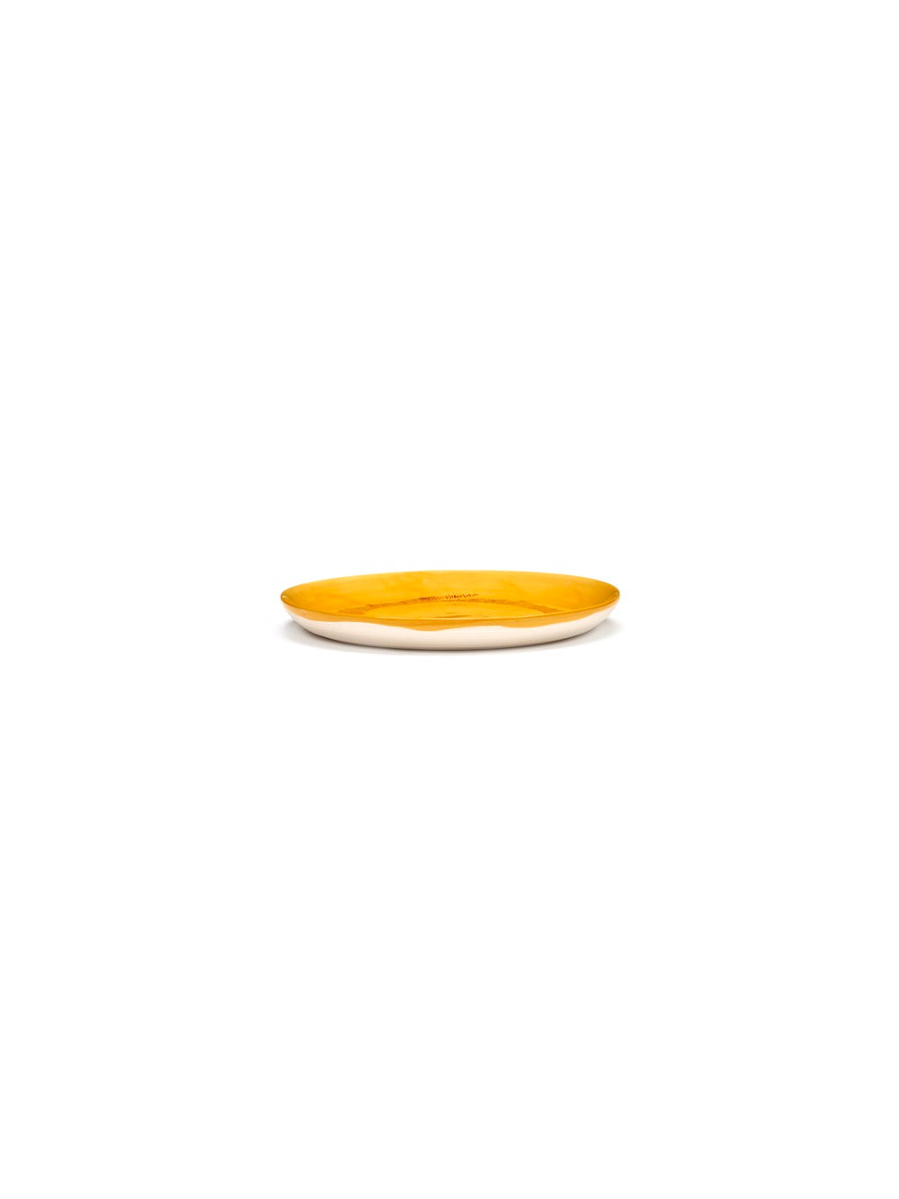 Set Of 2 Plates S - Yellow Stripes - Red Feast - By Ottolenghi