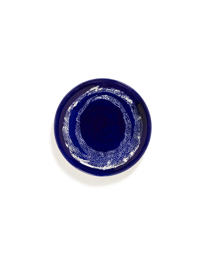 Lot De 2 Assiettes S - Bleu Foncé Dots - Blanc Feast - By Ottolenghi