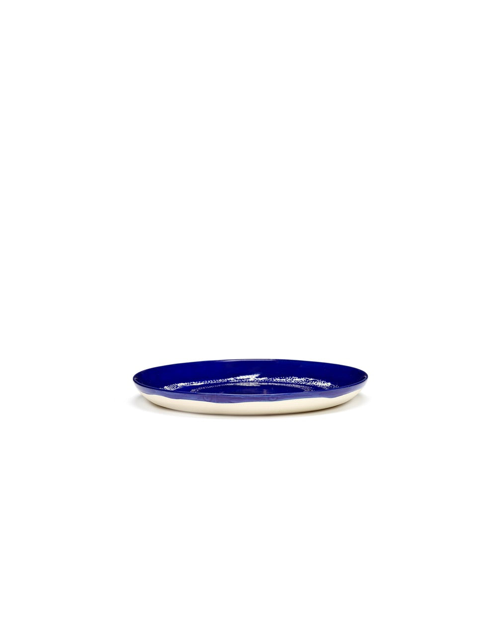Feast - Set Da 2 Piatti - S - Gres - Blu Scuro Dots Bianco