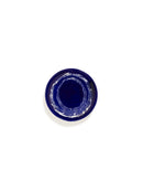 Set Of 2 Plates S - Dark Blue Dots - White Feast - By Ottolenghi