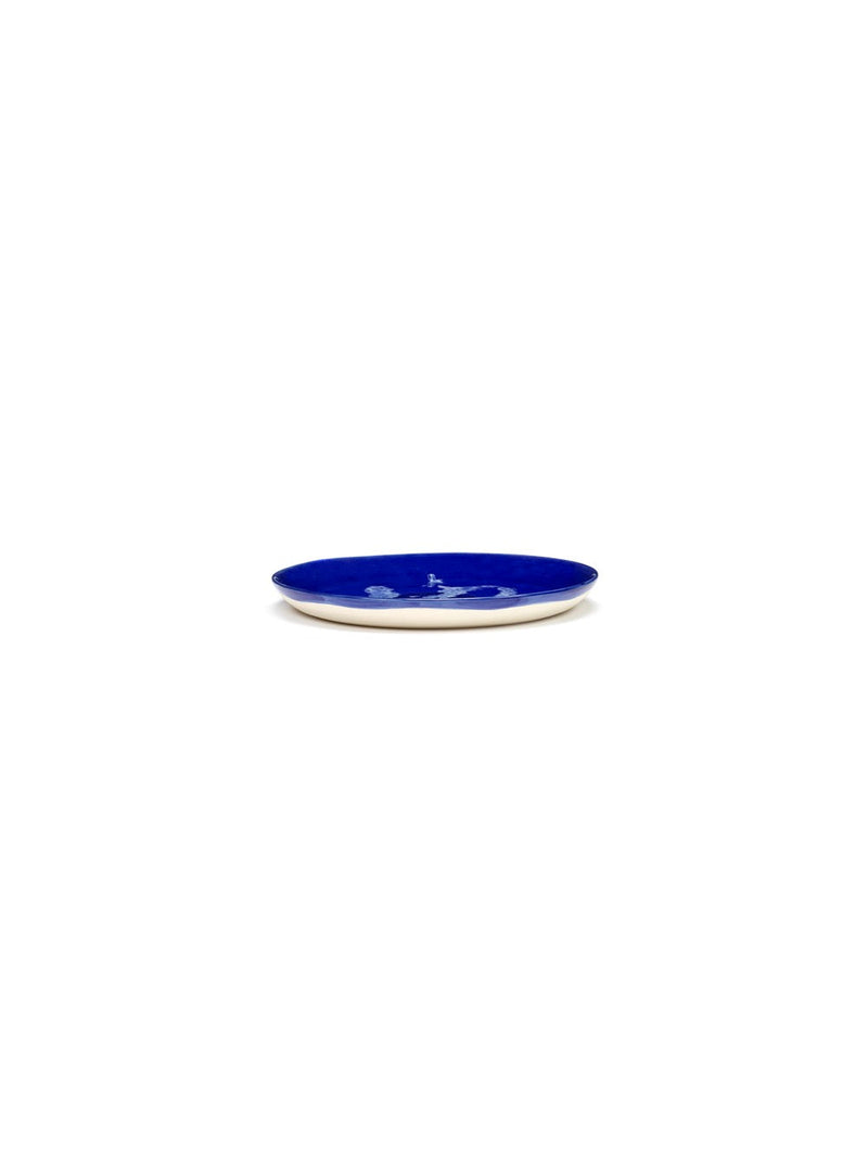 Set Of 2 Plates S - Dark Blue - White Feast - By Ottolenghi