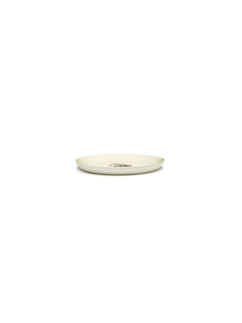 Set Of 2 Small Plates - White Artichoke - Black Feast - By Ottolenghi