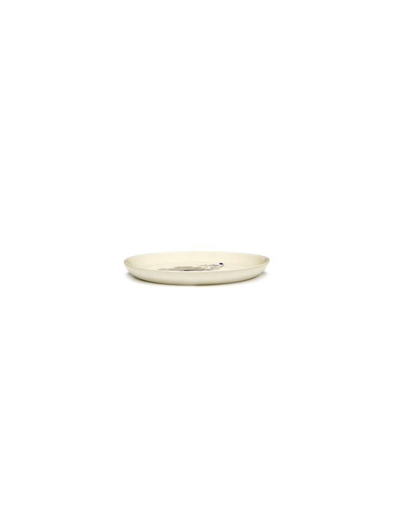 Set Of 2 S Plates - Artichoke White - Feast Blue - By Ottolenghi