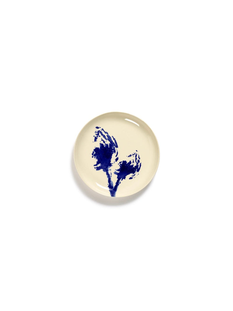 Set Of 2 S Plates - Artichoke White - Feast Blue - By Ottolenghi