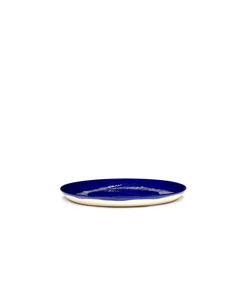 Set of 2 M Plates - Dark Blue - White Feast - By Ottolenghi