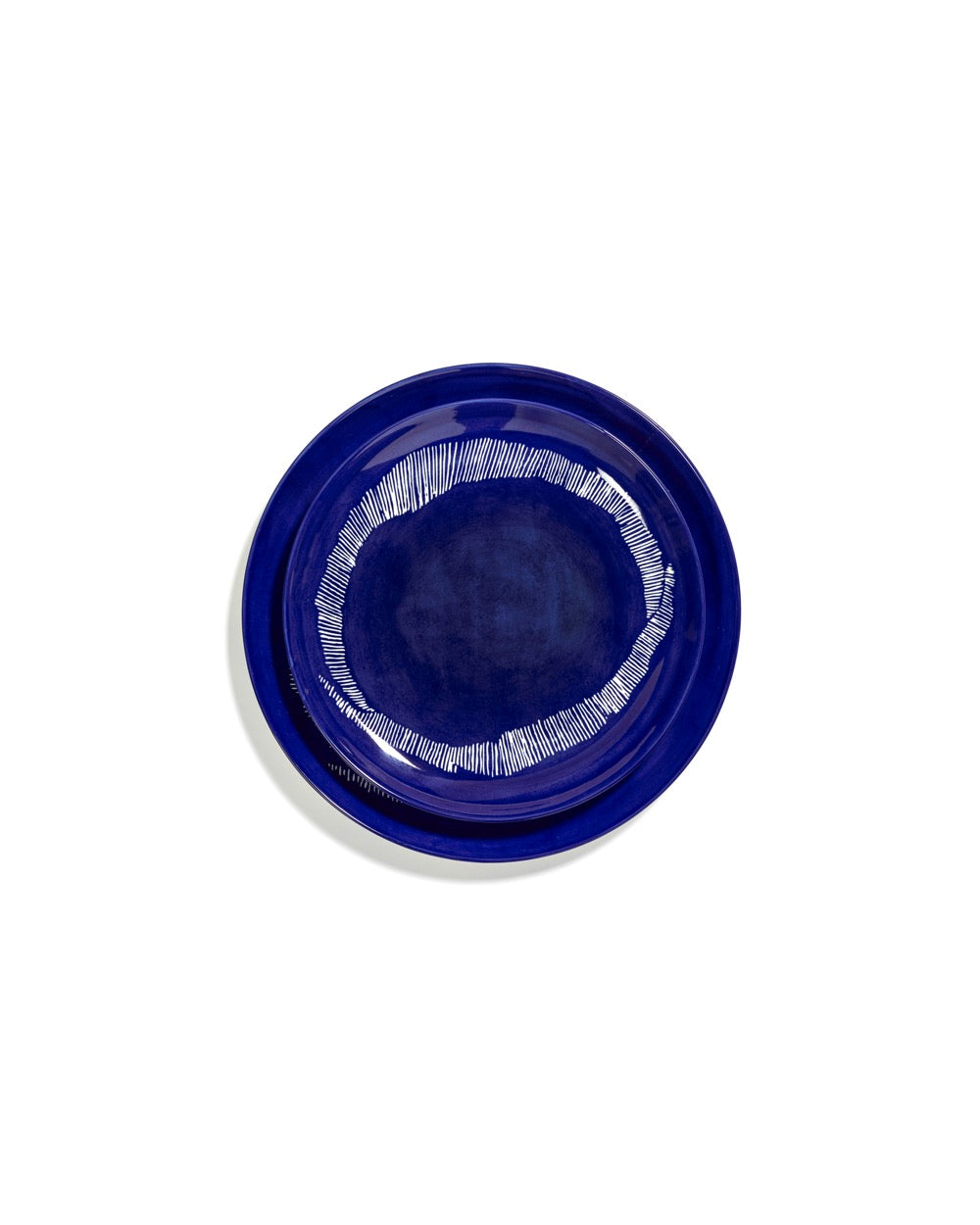 Set of 2 M Plates - Dark Blue - White Feast - By Ottolenghi