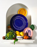 Juego De 2 Platos M - Rayas Amarillas - White Feast - By Ottolenghi