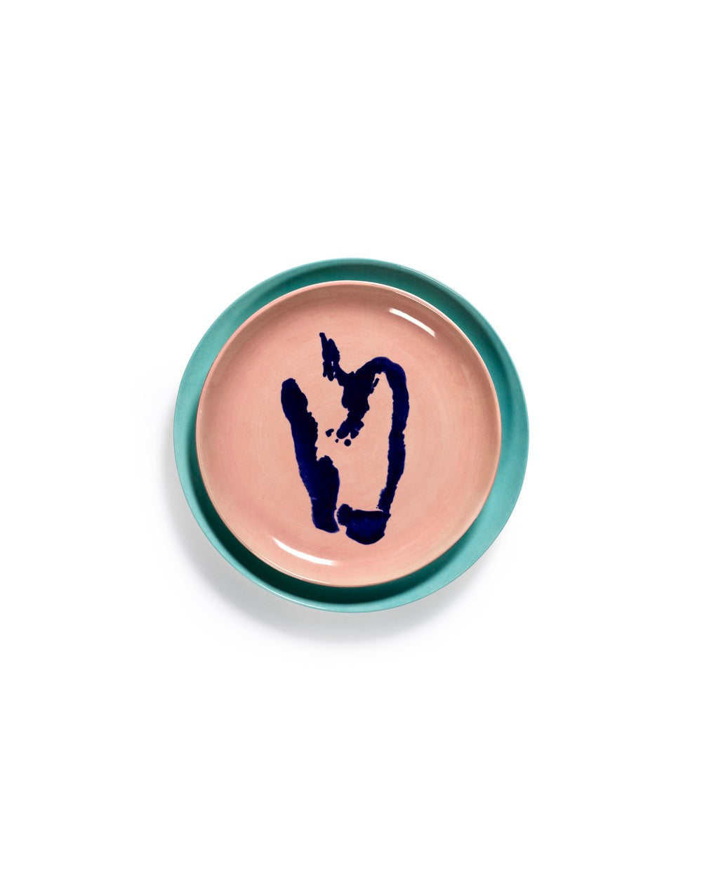 Set Of 2 M Plates - Pepper Pink - Feast Blue - By Ottolenghi