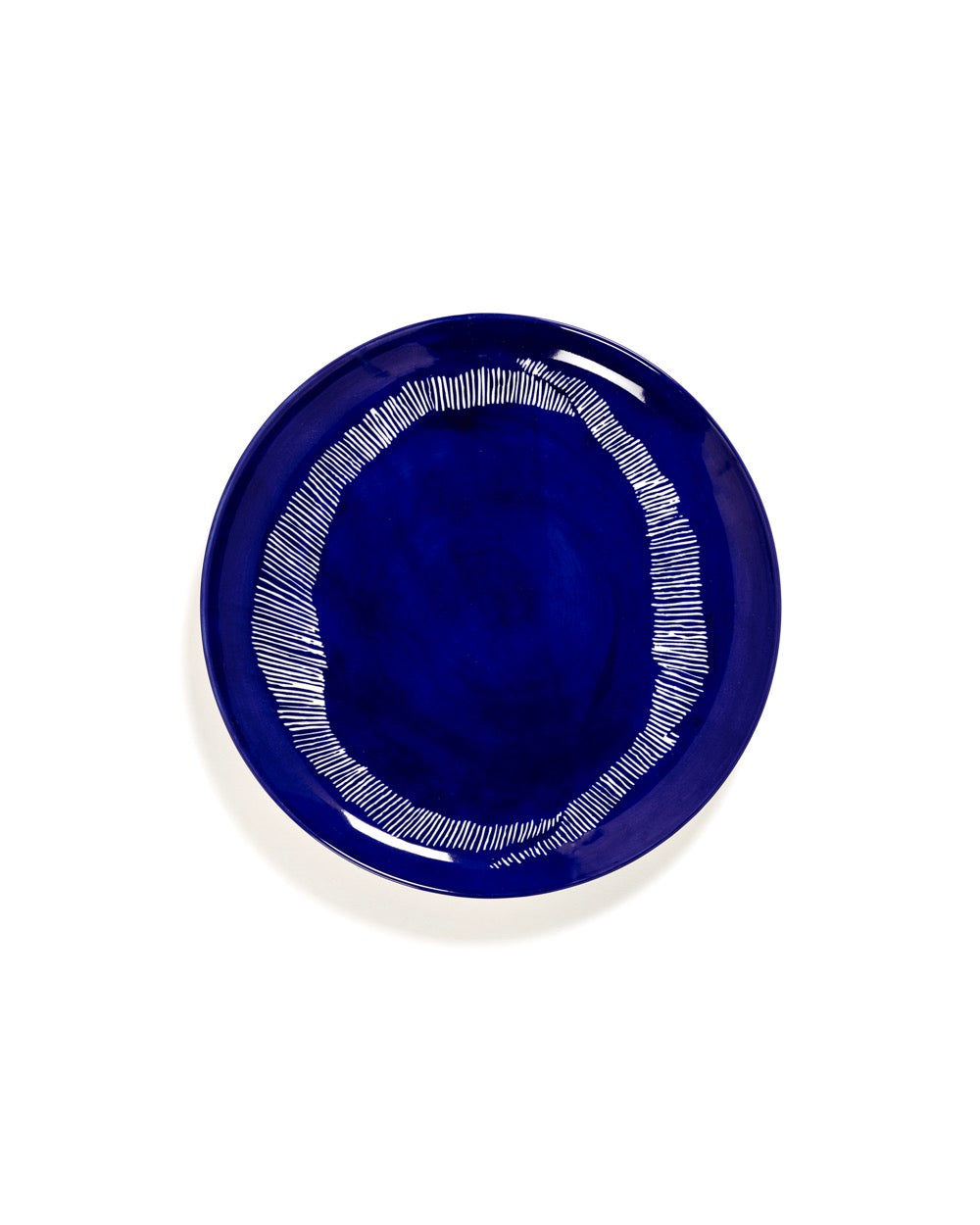 Lot De 2 Assiettes L - Bleu Foncé - Blanc Feast - By Ottolenghi
