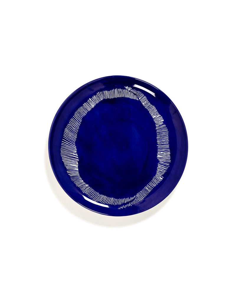 Lot De 2 Assiettes L - Bleu Foncé - Blanc Feast - By Ottolenghi